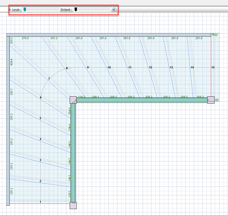 winder slider in stairdesigner with maximum taper